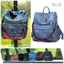 Load image into Gallery viewer, Blue Brooke Backpack
