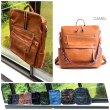 Load image into Gallery viewer, Camel Brooke Backpack
